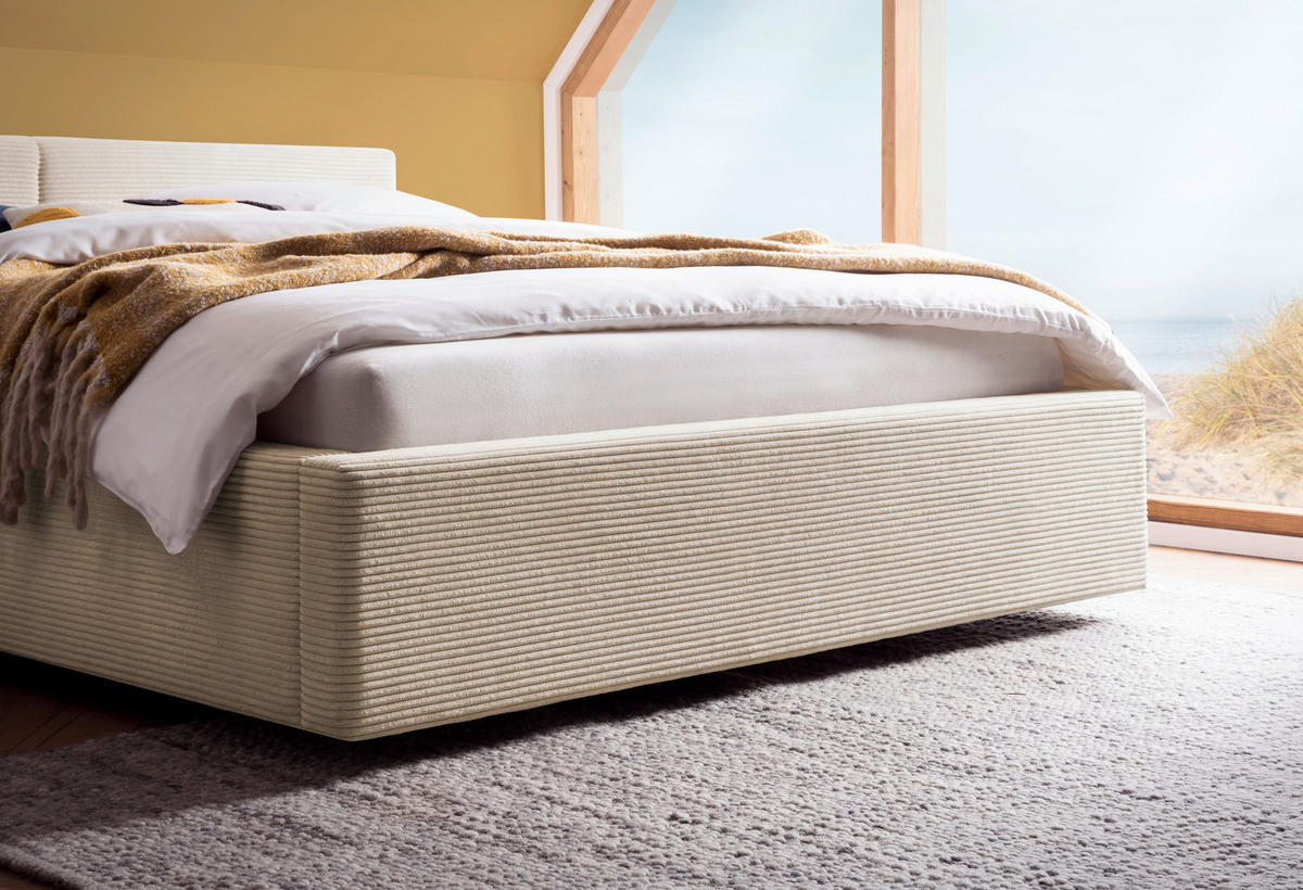 POLSTERBETT 140/200 cm  in Beige  - Beige, Basics, Textil (140/200cm) - Xora