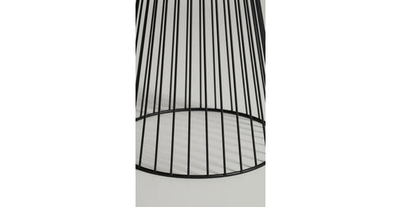 BEISTELLTISCH 33/33/47 cm Schwarz rund  - Schwarz, Trend, Metall (33/33/47cm) - Landscape