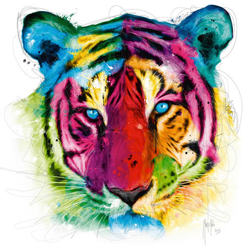 KUNSTDRUCK 14/14 cm  - Weiss/Multicolor, Basics, Papier (14/14cm) - Monee