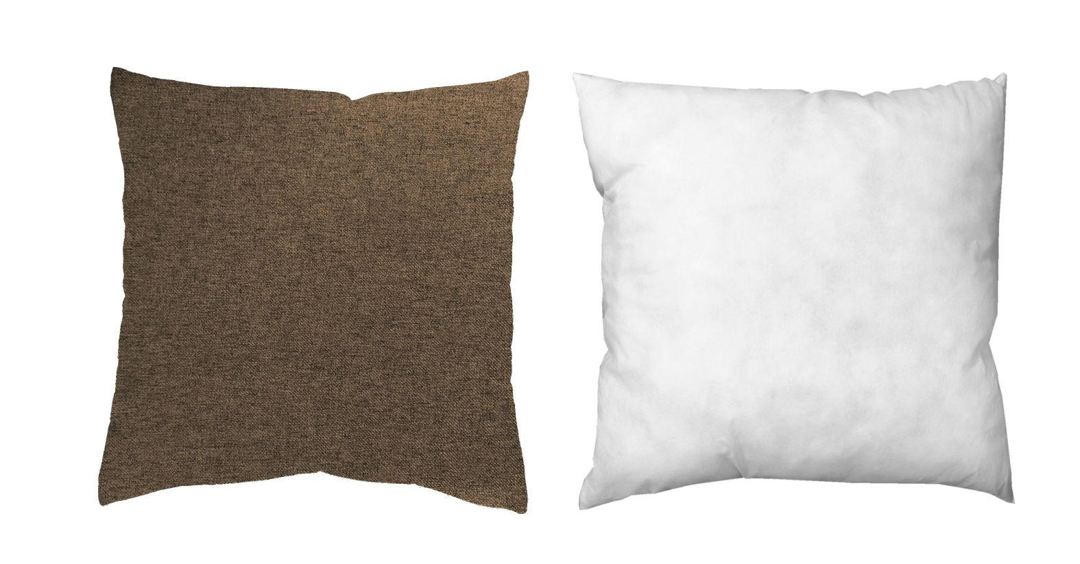 ZIERKISSEN  40/40 cm   - Braun, Basics, Textil (40/40cm)