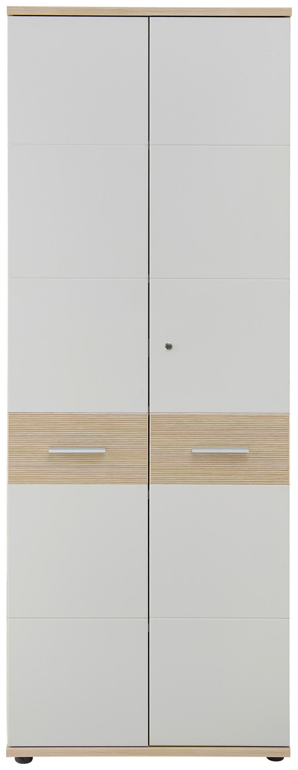 AKTENSCHRANK Eichefarben, Kaschmir  - Kaschmir/Eichefarben, KONVENTIONELL, Holzwerkstoff (75/200/38cm) - Stylife