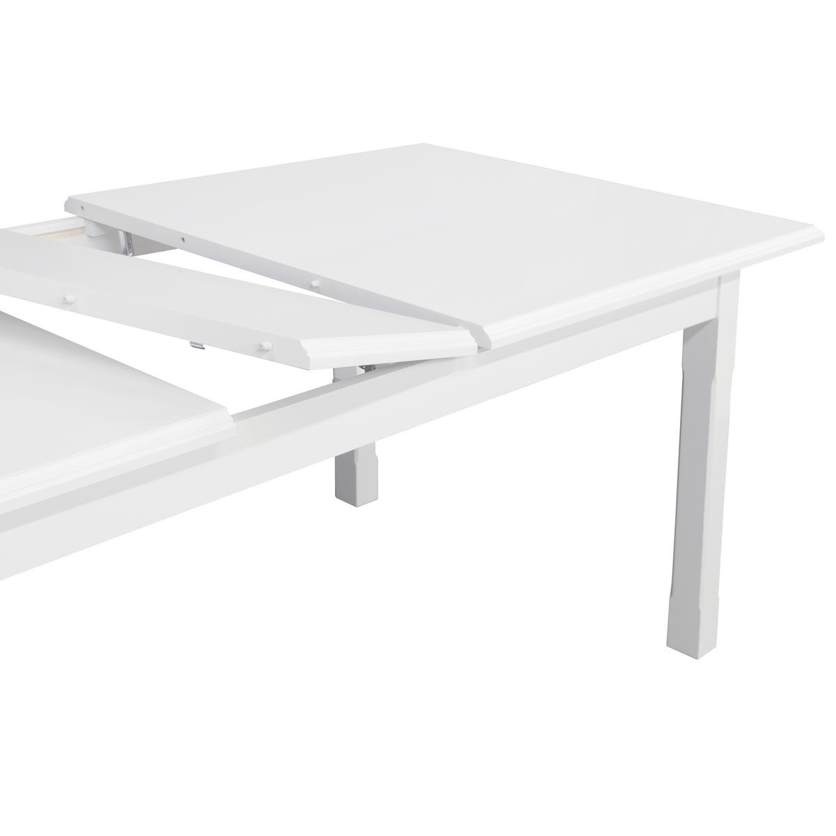 ESSTISCH Weiß rechteckig  ausziehbar  - Weiß, ROMANTIK / LANDHAUS, Holz/Holzwerkstoff (160/90/75cm) - Livetastic