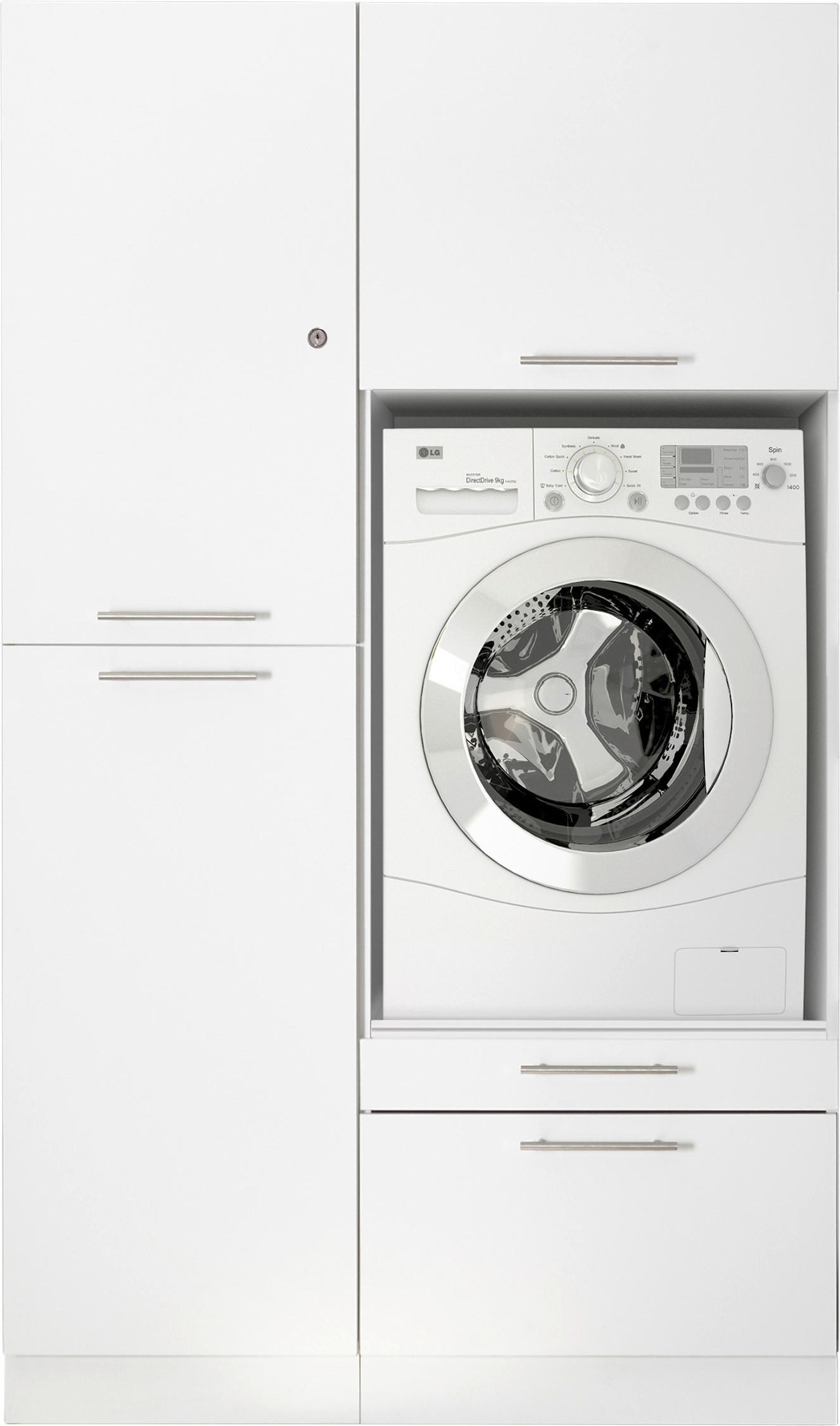 TECHNICKÁ MÍSTNOST, 117,4/200/67,6 cm - bílá, Konvenční, kompozitní dřevo (117,4/200/67,6cm) - Respekta