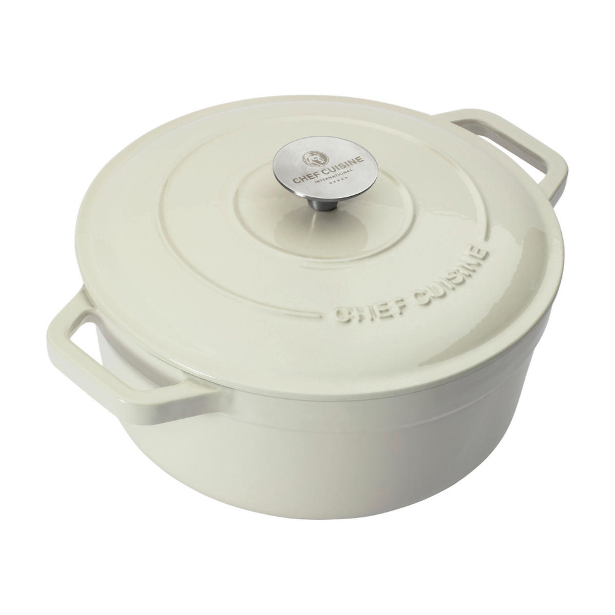 BRÄTER  - Edelstahlfarben/Creme, Basics, Metall (24/10cm) - CHEF CUISINE