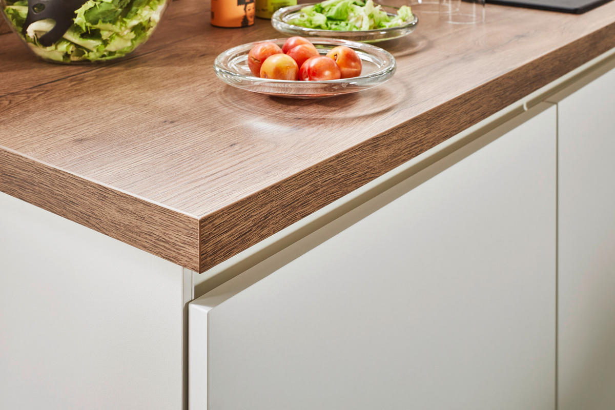 PLÁNOVATEĽNÁ KUCHYŇA - biela/farba duba, Design, kompozitné drevo - Celina