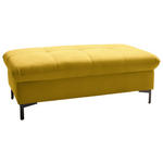 HOCKER in Textil Currygelb  - Currygelb/Schwarz, Design, Textil (124/46/68cm) - Xora