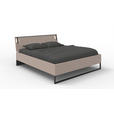 BETT 180/200 cm  in Beige, Sahara, Greige  - Greige/Beige, Design, Holzwerkstoff/Metall (180/200cm) - Carryhome