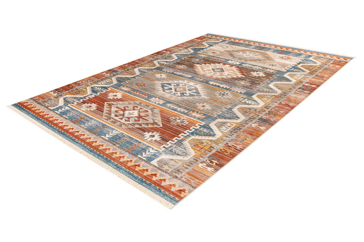 WEBTEPPICH 200/285 cm My Laos  - Blau/Beige, Design, Textil (200/285cm) - Novel