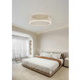 LED-DECKENLEUCHTE 60,5/23,5 cm   - Sandfarben, Design, Kunststoff/Metall (60,5/23,5cm) - Novel