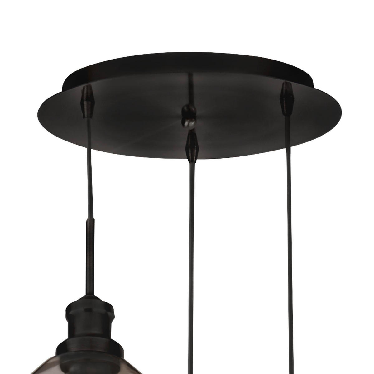HÄNGLAMPA Mia 51/150 cm  - svart, Design, metall/glas (51/150cm)