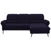 ECKSOFA in Flachgewebe Schwarz  - Schwarz, Konventionell, Textil/Metall (260/181cm) - Beldomo Speed