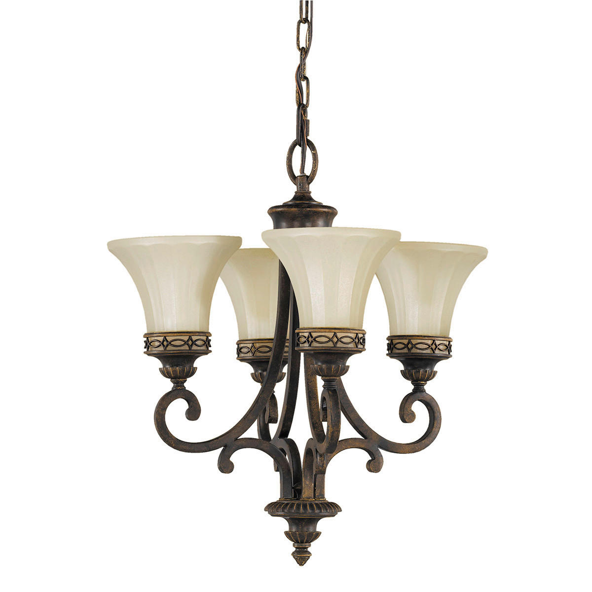 KRONLEUCHTER Elstead FE-Drawing-Room 45.7/62.5 cm   - Walnussfarben, ROMANTIK / LANDHAUS, Glas/Metall (45.7/62.5cm) - Elstead Lighting