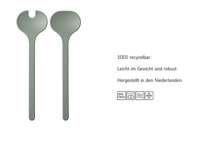 SALATBESTECK Silueta  - Schwarz, KONVENTIONELL, Kunststoff (28,5/7,9/2cm) - Mepal