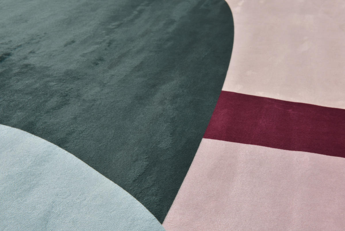 TKANI TEPIH 160/230 cm   zelena, višebojno  SHAPES - FOUR  - zelena/višebojno, Design, tekstil (160/230cm) - Tom Tailor