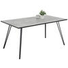 ESSTISCH in Holzwerkstoff 160/90/77 cm  - Schwarz/Grau, KONVENTIONELL, Holzwerkstoff/Metall (160/90/77cm) - Carryhome