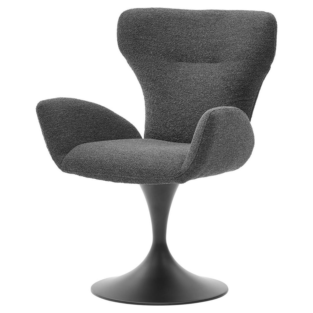 Thumbnail - Musterring Armlehnstuhl Justb!, Schwarz, Metall, Textil, Säule, 65x93x68 cm, Stoffauswahl, Typenauswahl, inklusive Armle...