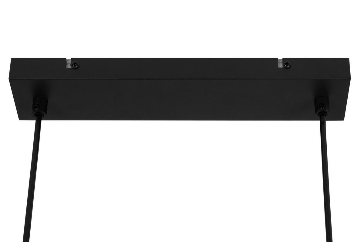 ZÁVESNÉ SVIETIDLO, 100/15/150 cm  - čierna/biela, Basics, kov/sklo (100/15/150cm) - Novel