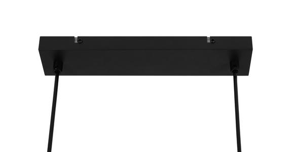 HÄNGELEUCHTE 100/15/150 cm  - Schwarz/Weiß, Basics, Glas/Metall (100/15/150cm) - Novel