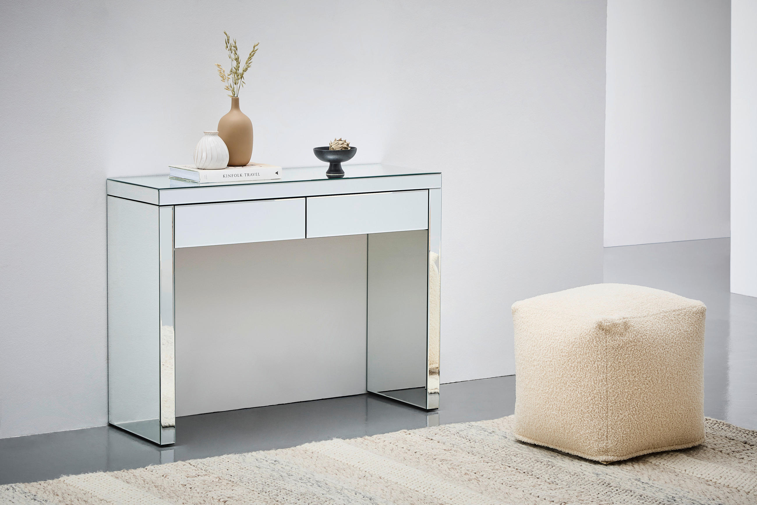 KONSOLE Klar  - Klar, Design, Glas/Holzwerkstoff (100.5/76/35cm) - MID.YOU