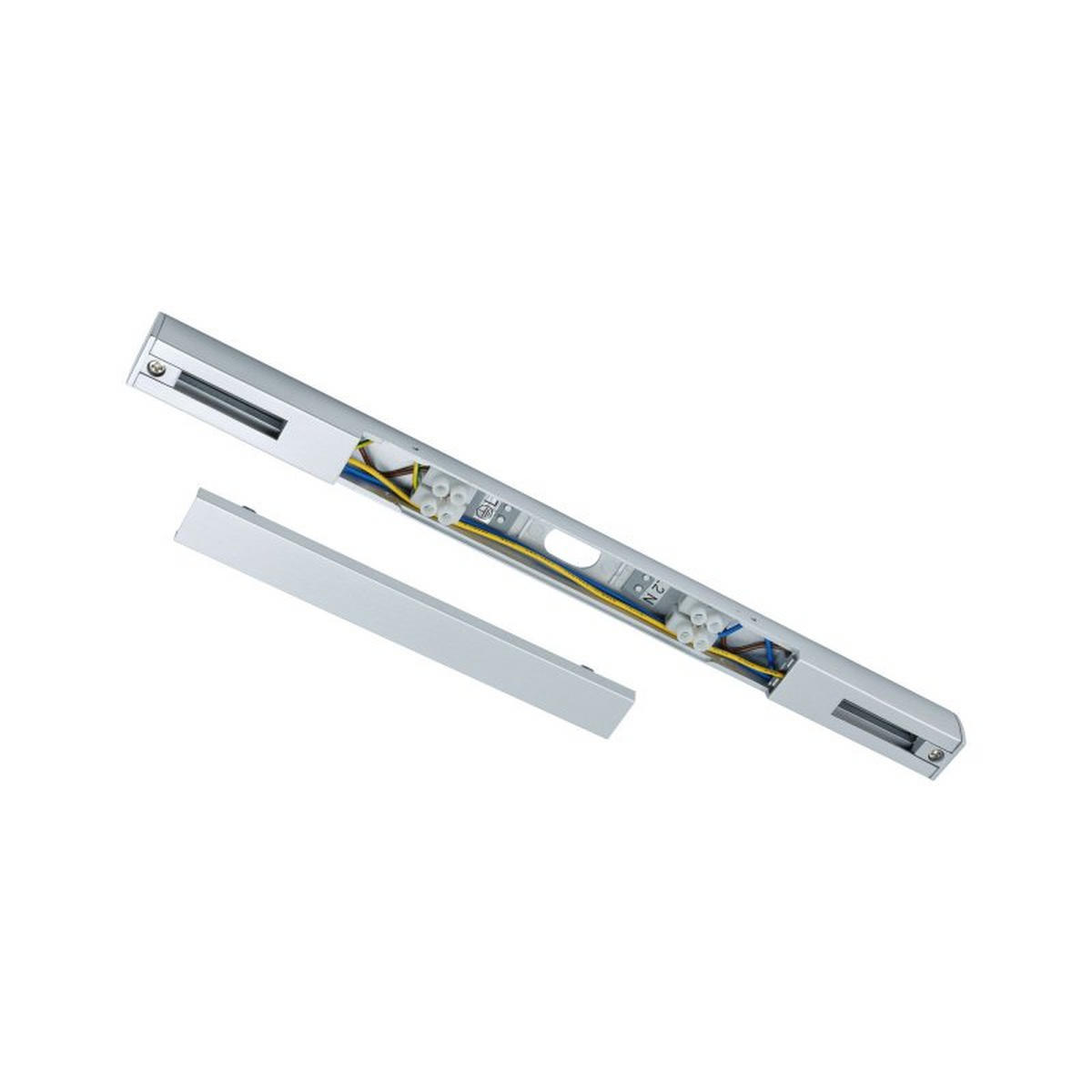 SCHIENENSYSTEM-EINSPEISER Urail 30,4 cm   - Chromfarben, Basics, Kunststoff (30,4cm) - Paulmann