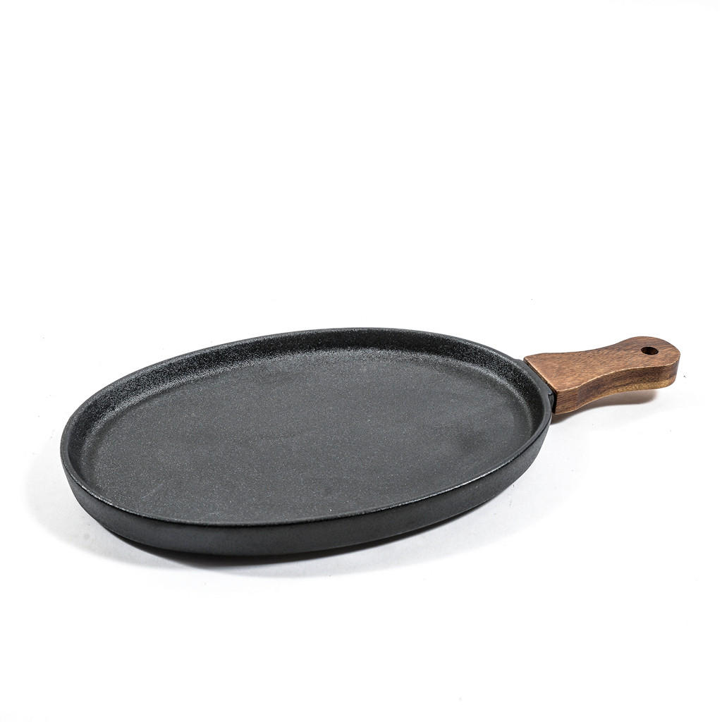 PLEH ZA PEČENJE - crna, Osnovno, drvo/keramika (35/18/2.5cm)