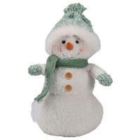 SCHNEEMANN - Weiß/Grün, LIFESTYLE, Textil (16/30/12cm) - X-Mas
