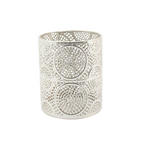 WINDLICHT - Silberfarben, KONVENTIONELL, Glas/Metall (13/16cm) - Ambia Home