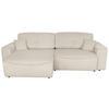 ECKSOFA Naturfarben Cord  - Schwarz/Naturfarben, KONVENTIONELL, Kunststoff/Textil (148/265cm) - Carryhome