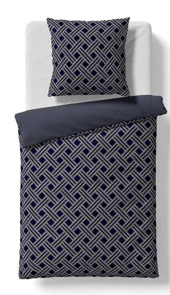 BETTWÄSCHESET Black Premium Damast Damast 160/210 cm  65 cm/100 cm  - Anthrazit, Basics, Textil (160/210cm) - Fleuresse