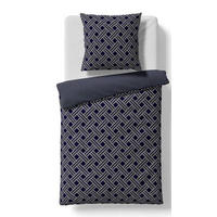 BETTWÄSCHESET Black Premium Damast Damast 200/210 cm  65 cm/65 cm  - Anthrazit, Basics, Textil (200/210cm) - Fleuresse