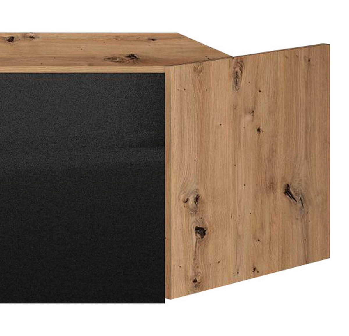 AUFSATZSCHRANK 117/39/117 cm   - Dunkelgrau/Silberfarben, Design, Holzwerkstoff/Kunststoff (117/39/117cm) - Carryhome