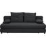 SCHLAFSOFA in Textil Anthrazit - Anthrazit/Schwarz, Design, Kunststoff/Textil (208/73-90/102cm) - Hom`in SCHLAFSOFA in Textil Anthrazit - Anthrazit/Schwarz, Design, Kunststoff/Textil (208/73-90/102cm) - Hom`in