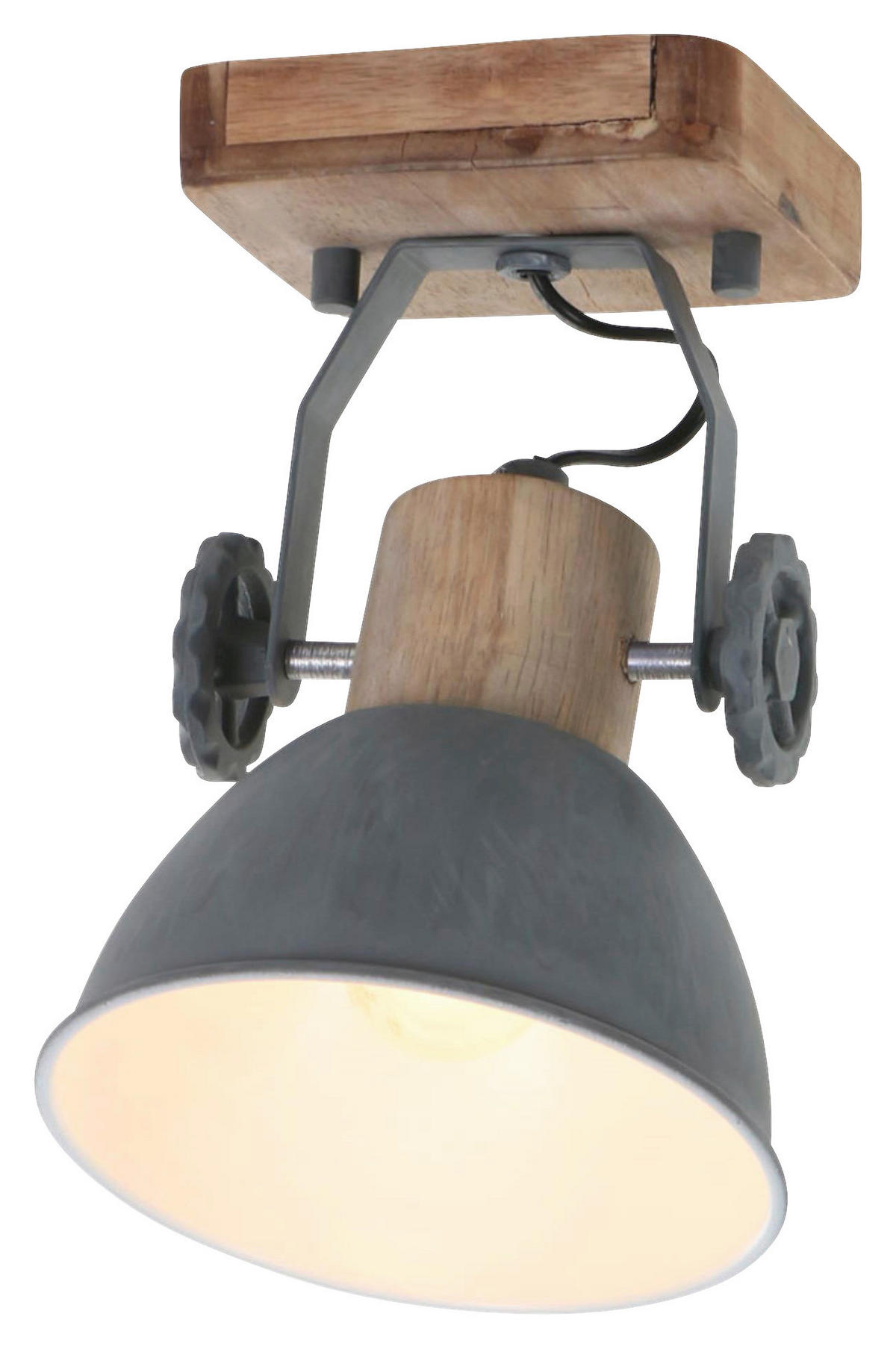 DECKENSPOTS - Anthrazit/Kupferfarben, Trend, Holz/Metall (59/19/23cm)