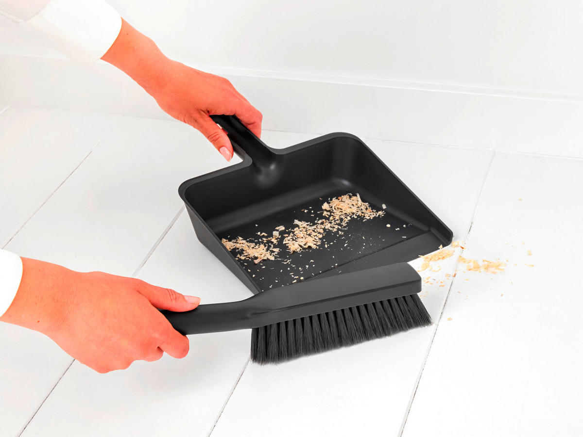 KEHRGARNITUR - Dunkelgrau, Basics, Kunststoff (24/33/9cm) - Brabantia