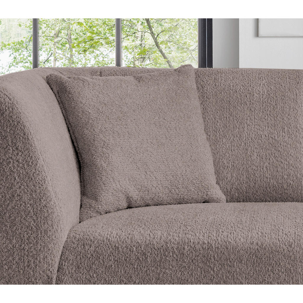 Thumbnail - Mid.you 2-Sitzer-Sofa, Taupe, Textil, Buche, Uni, Füllung: Schaumstoff, 172x83x88 cm, Made in EU, Hocker erhältlich, Rüc...