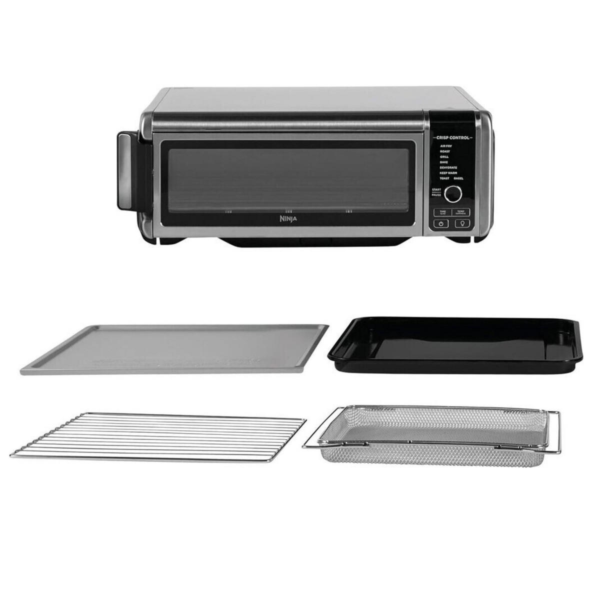 MINIBACKOFEN NINJA  - Grau Hochglanz/Schwarz, Basics, Metall (38/50,1/19,2cm)