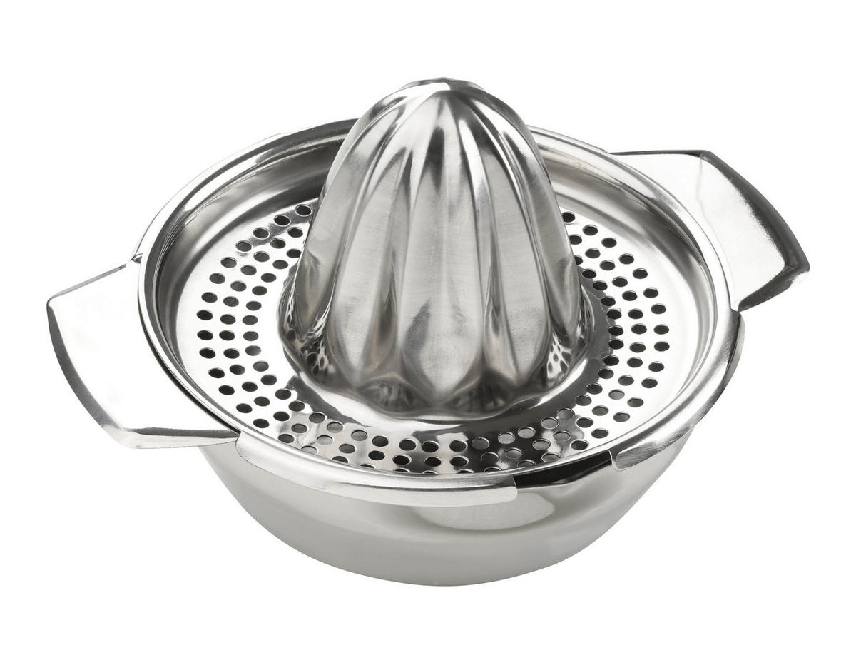 ZITRONENPRESSE  - Edelstahlfarben, Design, Metall (16cm) - Chefkoch+Fackelmann