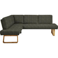 ECKBANK 174/280 cm  in Grün, Eichefarben  - Eichefarben/Grün, Design, Holz/Textil (174/280cm) - Dieter Knoll