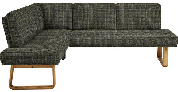 ECKBANK 174/280 cm in Grün, Eichefarben - Eichefarben/Grün, Design, Holz/Textil (174/280cm) - Dieter Knoll