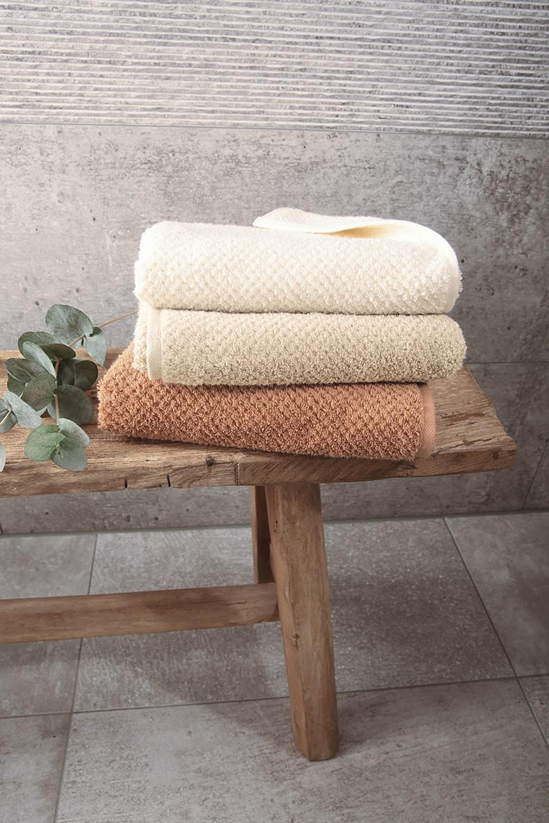 DUSCHTUCH Pure Uni 80/150 cm  - Beige, Basics, Textil (80/150cm) - Cawoe