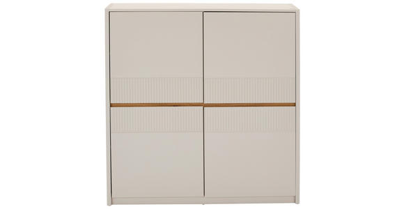 HIGHBOARD  in 117/120/40 cm  - Kaschmir/Eichefarben, Trend, Holzwerkstoff (117/120/40cm) - Xora