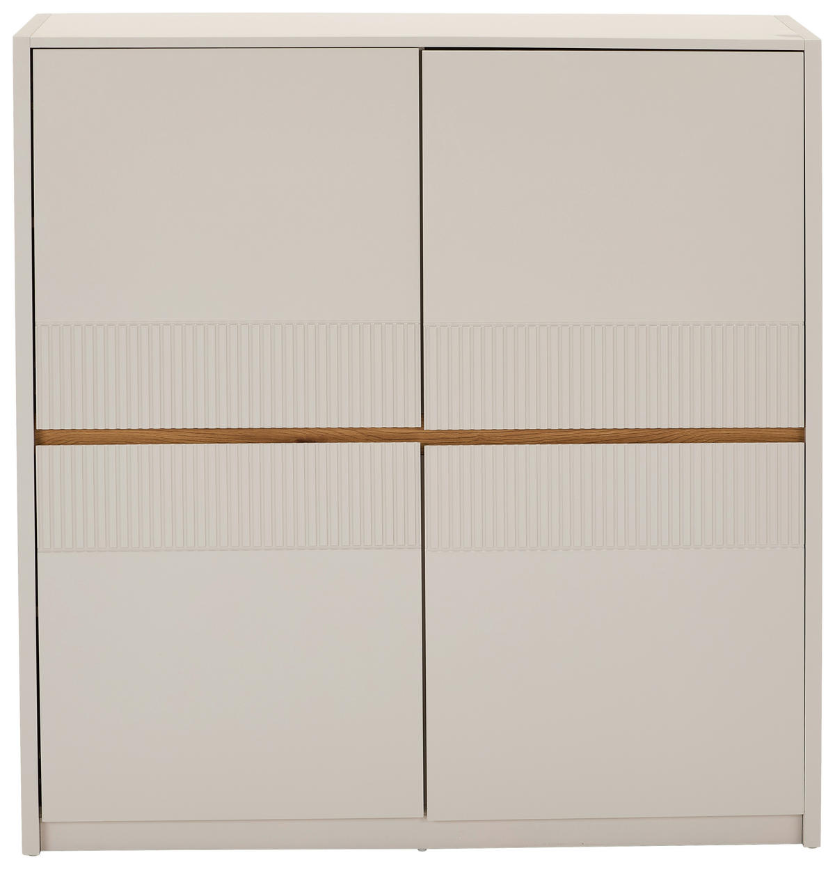 HIGHBOARD  in 117/120/40 cm  - Kaschmir/Eichefarben, Trend, Holzwerkstoff (117/120/40cm) - Xora