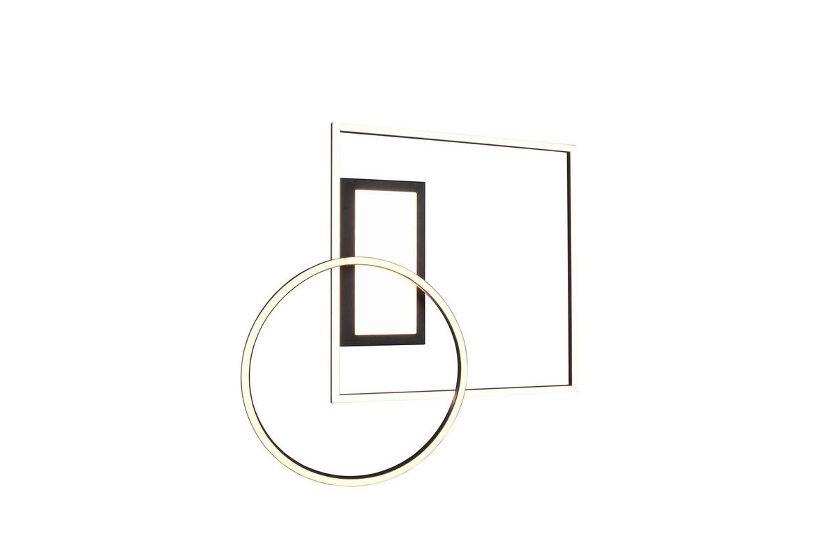 LED-DECKENLEUCHTE Downey 64,5/9,0/86,5 cm   - Schwarz, Design, Metall (64,5/9,0/86,5cm) - Trio Leuchten