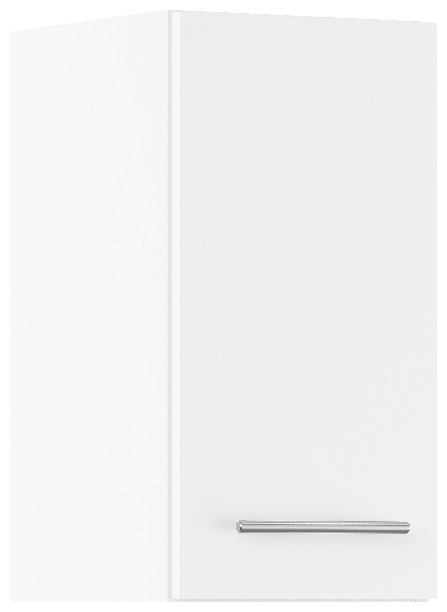 KÜCHENOBERSCHRANK 30/57,9/34,2 cm  in Weiß  - Edelstahlfarben/Weiß, Basics, Holzwerkstoff/Metall (30/57,9/34,2cm) - Impuls