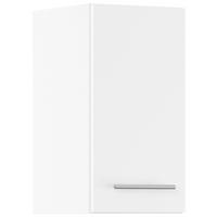 KÜCHENOBERSCHRANK 30/57,9/34,2 cm  in Weiß  - Edelstahlfarben/Weiß, Basics, Holzwerkstoff/Metall (30/57,9/34,2cm) - Impuls