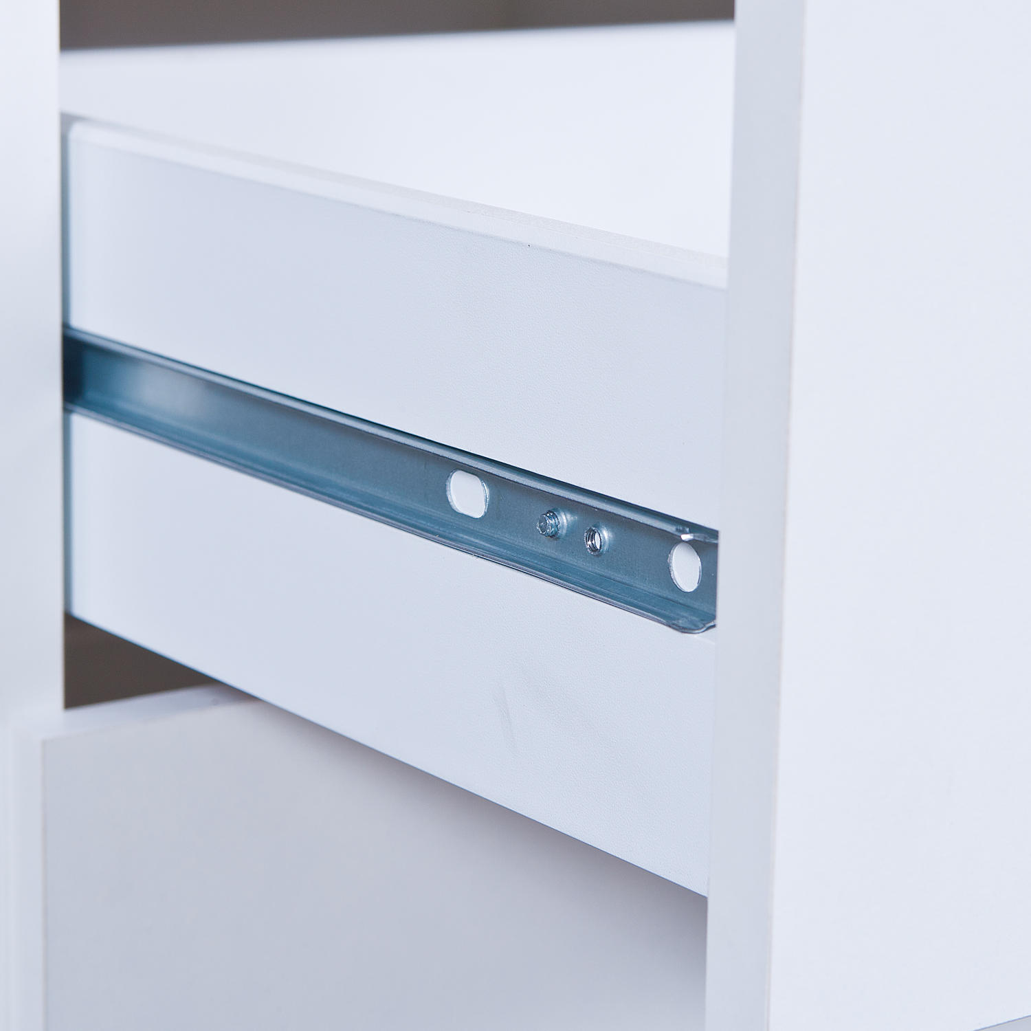 Thumbnail - Mid.you Nachtschrank Interlink West, Weiß, 3 Schubladen, 41x71x40 cm, Schlafzimmer, Nachttische