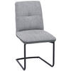 SCHWINGSTUHL  in Stahl Flachgewebe  - Dunkelgrau/Schwarz, Design, Textil/Metall (48/91/62cm) - Dieter Knoll