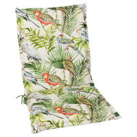 SESSELAUFLAGE Vogel  - Beige/Grün, Design, Textil (48/4/109cm)