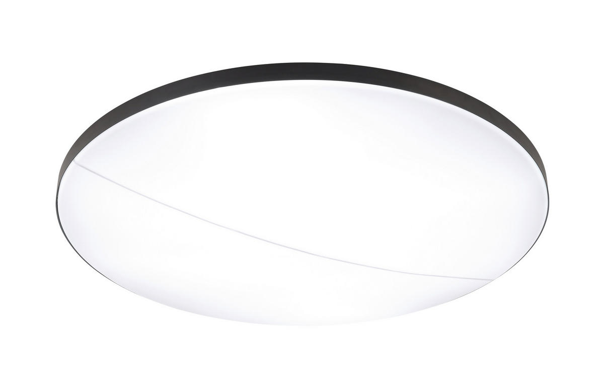 LED-DECKENLEUCHTE  79,5/10,5 cm    - Schwarz, Design, Kunststoff/Metall (79,5/10,5cm) - Novel