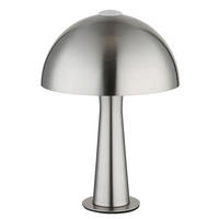 TISCHLEUCHTE Julia 20/28,5 cm  - Schwarz/Nickelfarben, Design, Kunststoff/Metall (20/28,5cm) - Globo